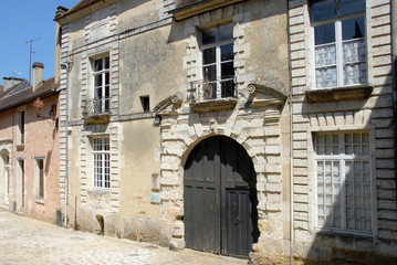 Ville de Mortagne-au-Perche, département de l'Orne, France