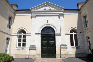 Ville de Mortagne-au-Perche, département de l'Orne, France