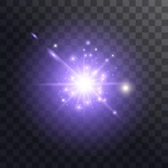 Obraz premium Light effect glow. 