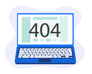 404 Error Page concept or File not found vector illustration.