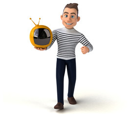 Fun 3D cartoon casual character