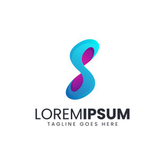 Modern Stylish Letter S logo design