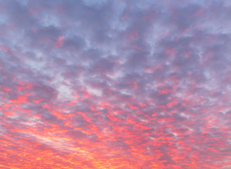 Beautiful clouds at dawn as a background