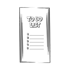 To do list template blank. Vector illustration.