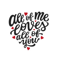 All of me loves all of you