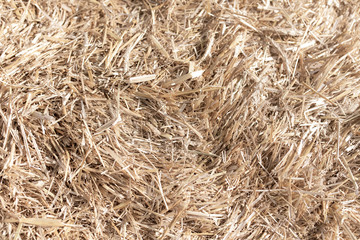 Stack of dry hay as an abstract background