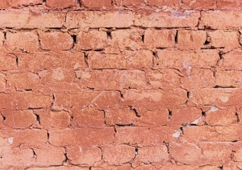 Old brick wall in the house as an abstract background
