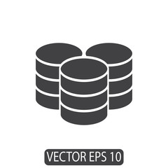 Database icon . Vector illustration Design Template