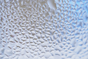 Abstract water drops on glass surface texture