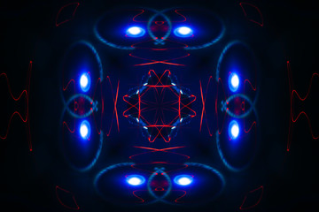 Freeze lights for creative background. Art ideas illuminating.