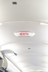 Airplane Exit Sign to Show Way