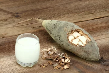 Gordijnen Dried baobab fruit pulp and powder © svehlik