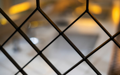 Curved steel and background