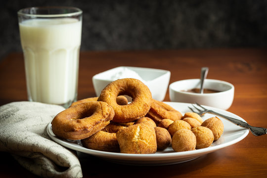 Donuts on a plate