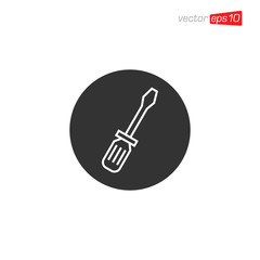 Screwdriver Icon Design Illustration