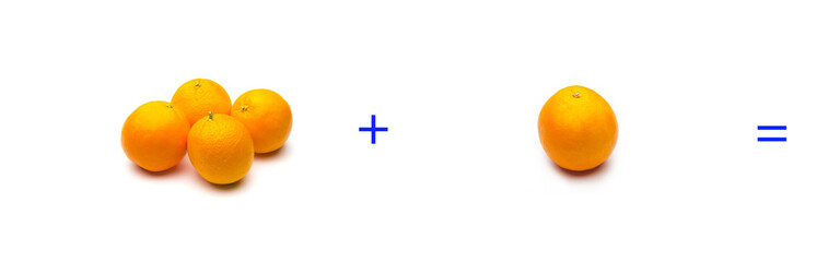 suma simple entre naranjas, c;alculo matematico sencillo