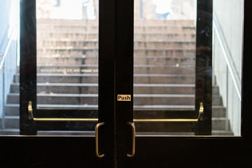 Stairs Heading Up through Window