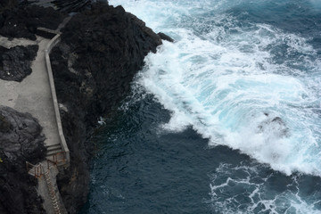 along the wild coast of Madeira, Portugal