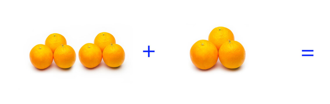 suma simple entre naranjas, c;alculo matematico sencillo