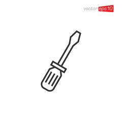 Screwdriver Icon Design Illustration