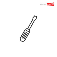 Screwdriver Icon Design Illustration