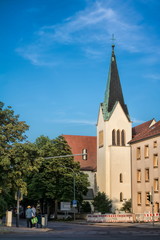 Fototapeta na wymiar merseburg, deutschland - römisch-katholische kirche st. norbert