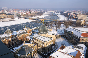 Dresden, Elbe, Eis