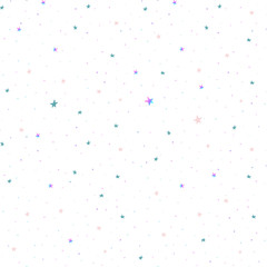 Seamless pattern with a little glitter stars