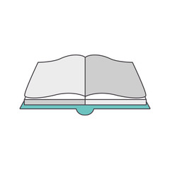open book icon, colorful and flat design