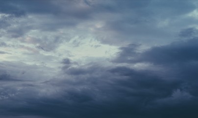 dramatic sky with clouds