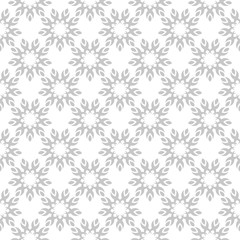 Fototapeta premium Floral gray seamless design. Monochrome background