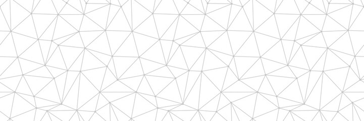 Geometric print. Gray pattern on long white seamless background - 312951501