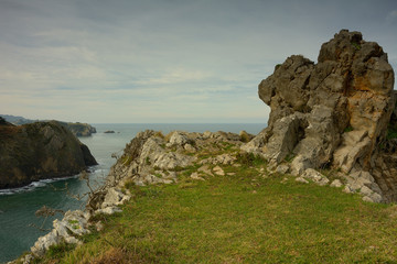 acantilados en Prellezo Cantabria 