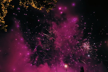 fireworks in the sky
