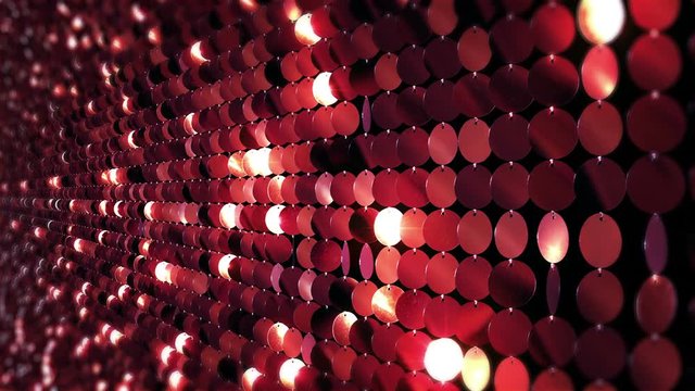 Sequins reflective background. Red. 3 videos in 1 file. Loopable. More options in my portfolio.    