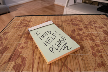  your pad says I need help please!