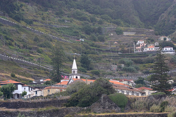 along the wild coast of Madeira, Portugal