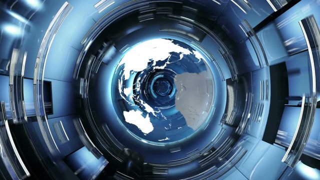 News broadcast titles. With space for your text. Blue. 