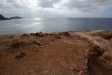along the wild coast of Madeira, Portugal