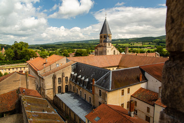 Blick auf Cluny vom Tour des Fromages