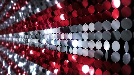 Sequins reflective background. Red and White. 3 videos in 1 file. Loopable. More color options in my portfolio.   