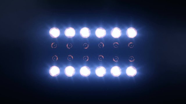 Stage lights, with sound. Amber and blue. Shiny lights turning on and off. More color options in my portfolio.