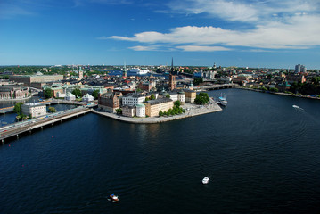 Fototapeta na wymiar Stockholm - a general view from above