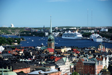 Stockholm - a general view from above