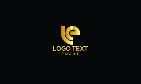 LCE, LE Letter logo design template vector Sign Symbol Monogram