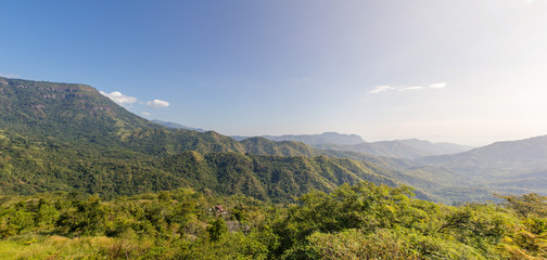 Landscape of mountain and fog in the morning at Khao kho Phetchabun,Nation park of Thailand