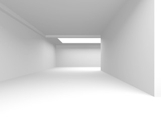 Fototapeta premium Futuristic White Architecture Design Background