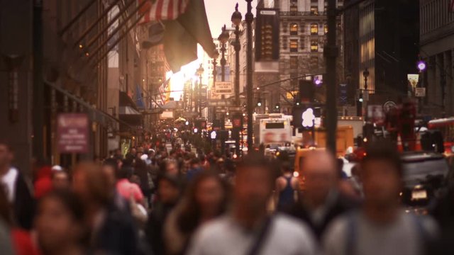 Anonymous crowd. New York City. People walking in busy street of Manhattan. More options in my portfolio.