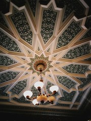 the interior of historical building