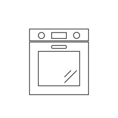Oven Icon Illustration. Flat symbol. 